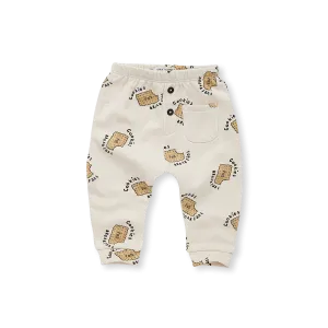 1584-BABY SWEATPANTS COOKIES PRINT-Ivory