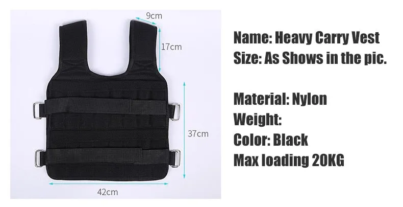 30KG Weight Vest For Boxing Weight Training