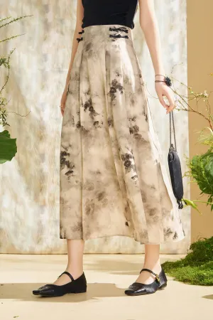 A Line Maxi Skirt for Women