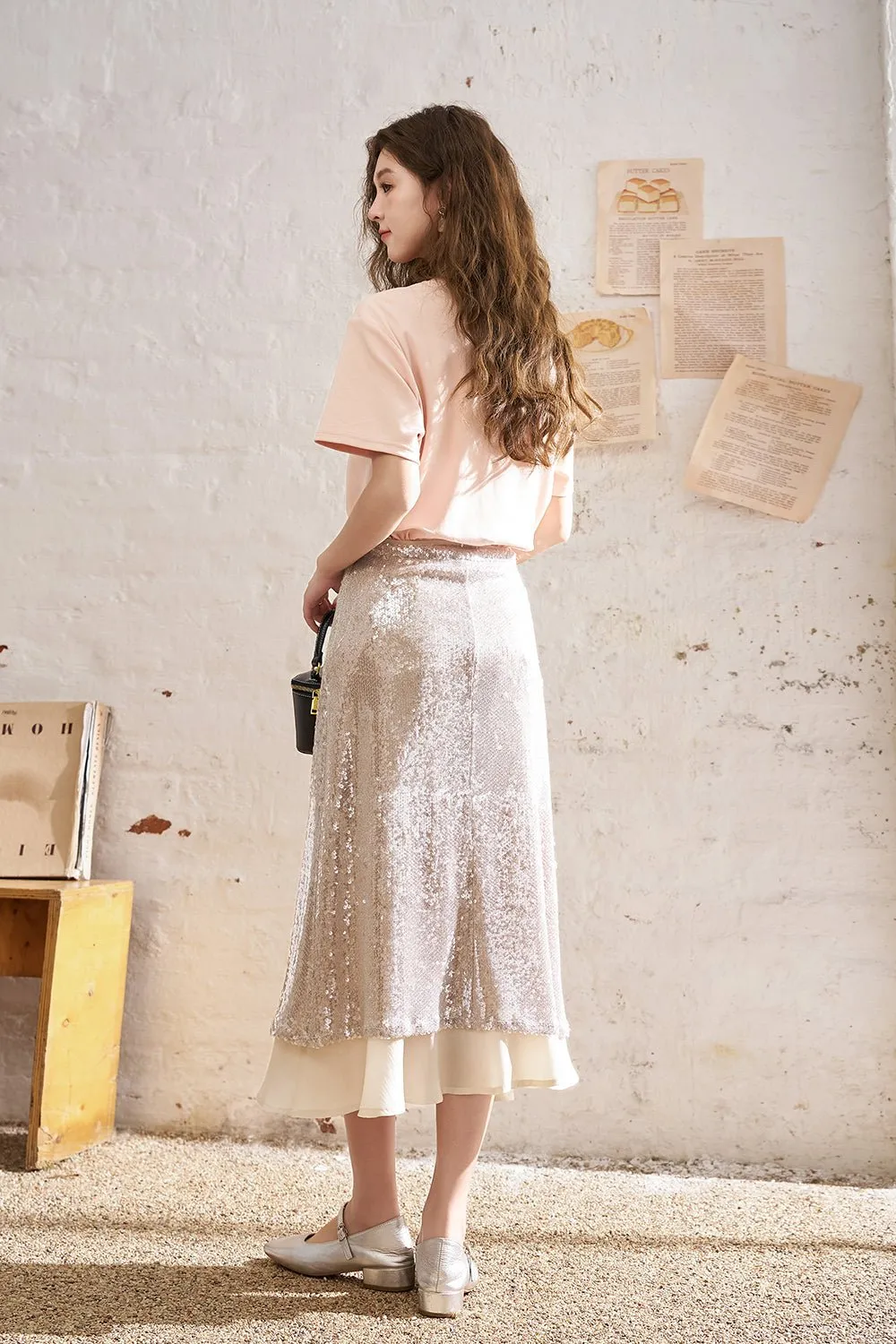 A Line Maxi Skirt for Women