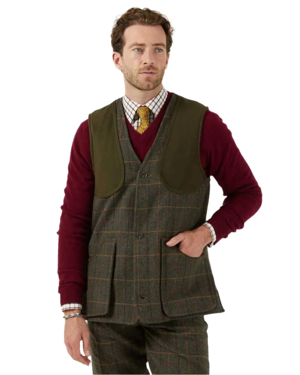 Alan Paine Rutland Tweed Shooting Waistcoat