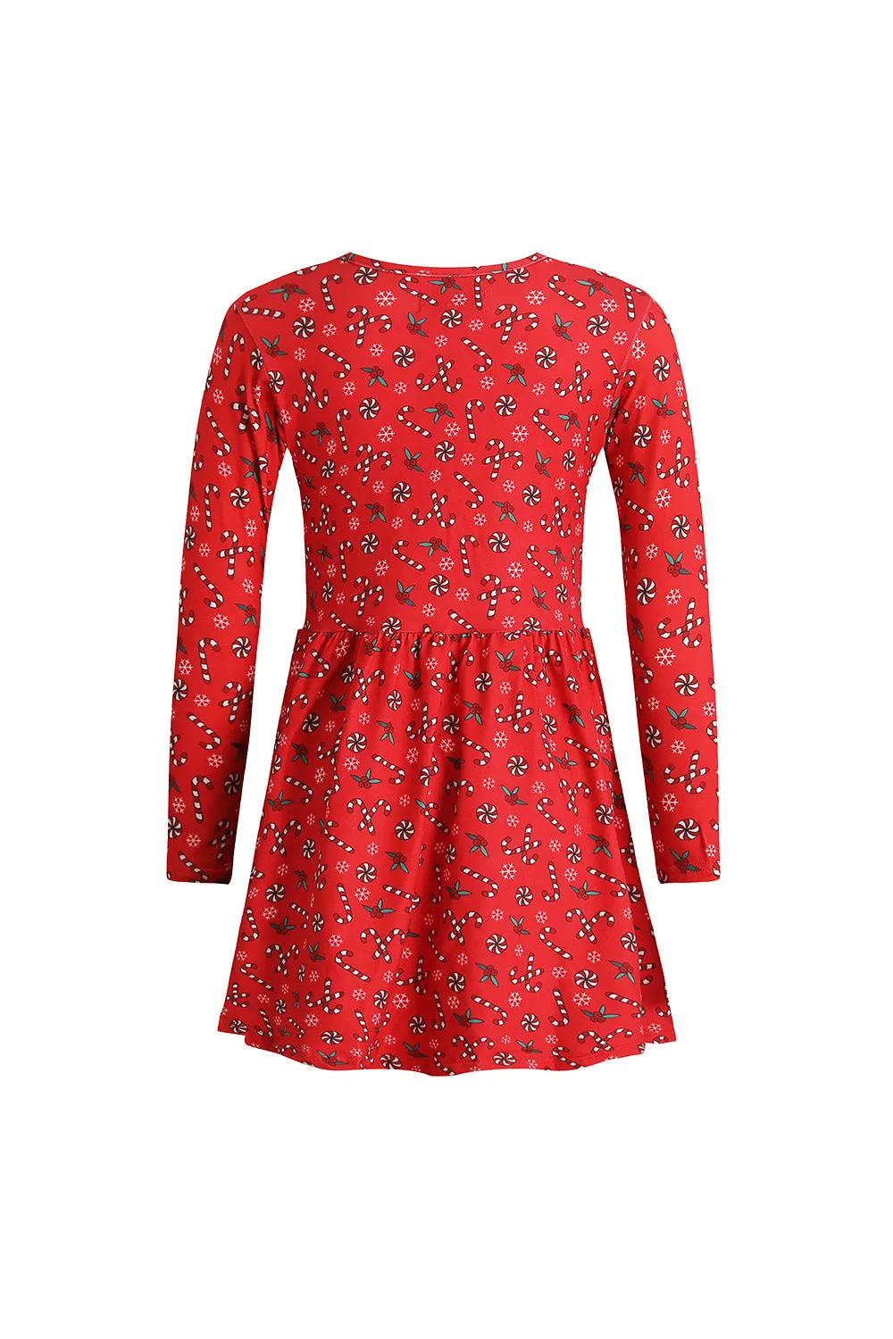 Alma Ls Babydoll Dress (Kids) | Candycane Red | Kjole fra Liberté Ami