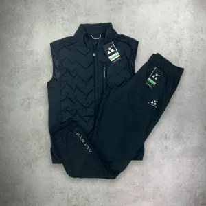 Altryn Gilet/Pant Cargo Set Black