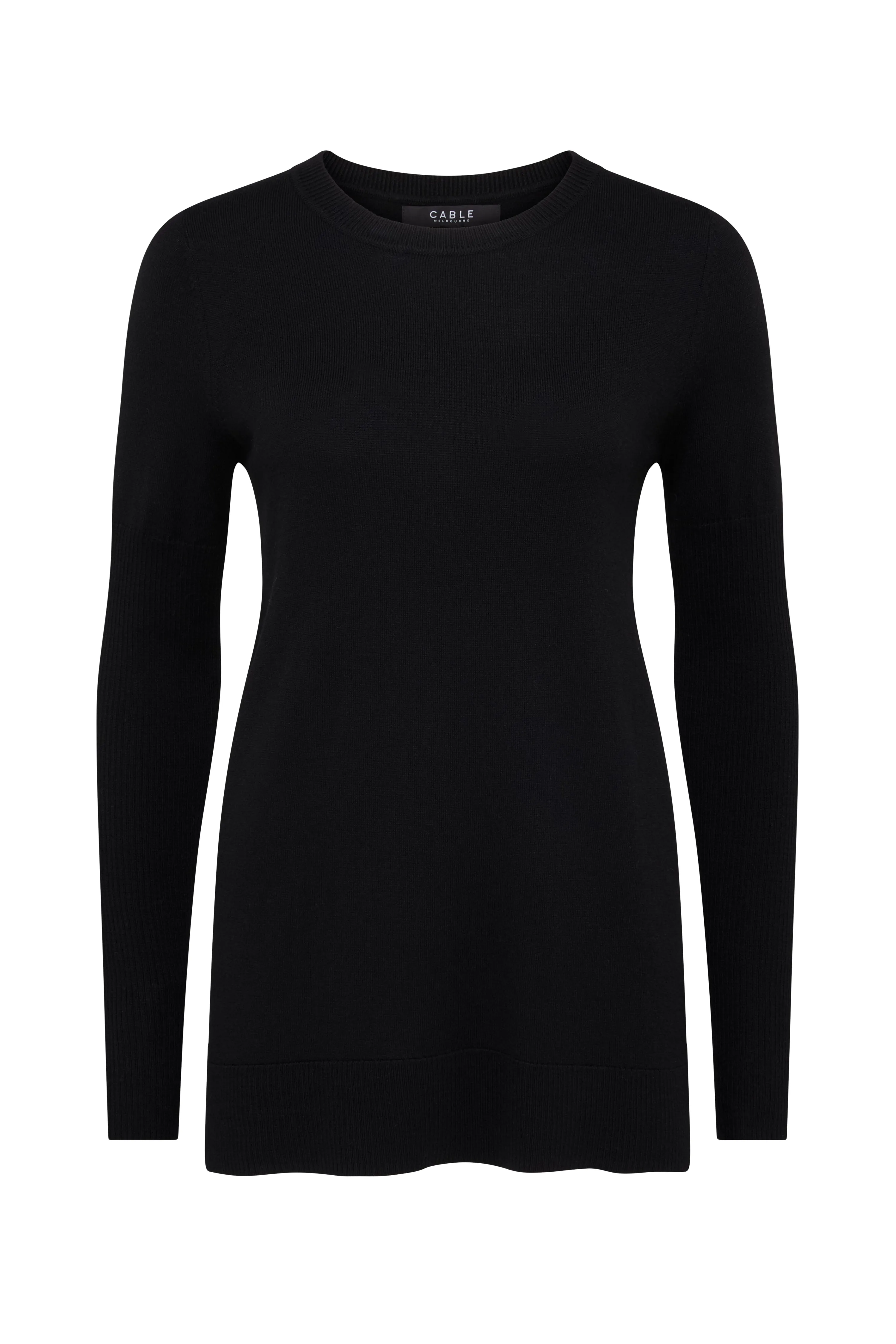 Archer Merino Jumper - Black