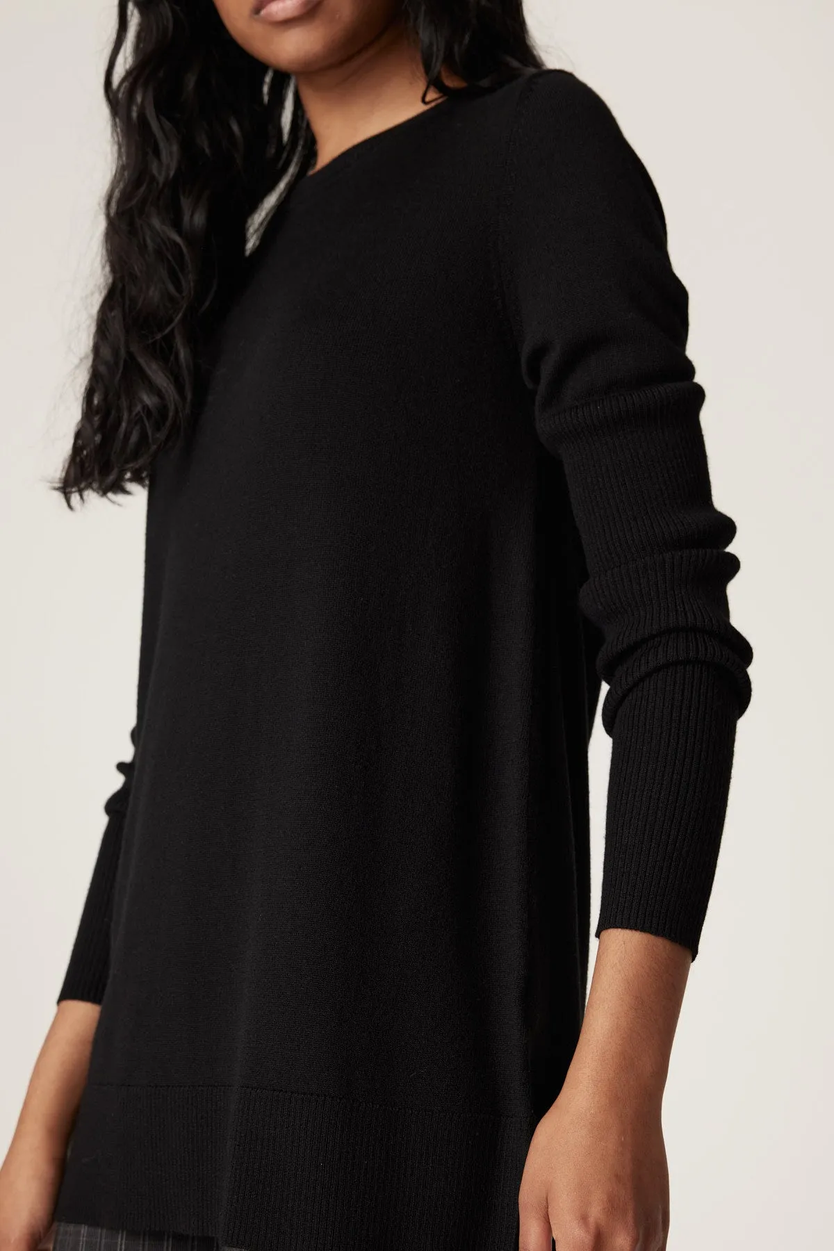 Archer Merino Jumper - Black