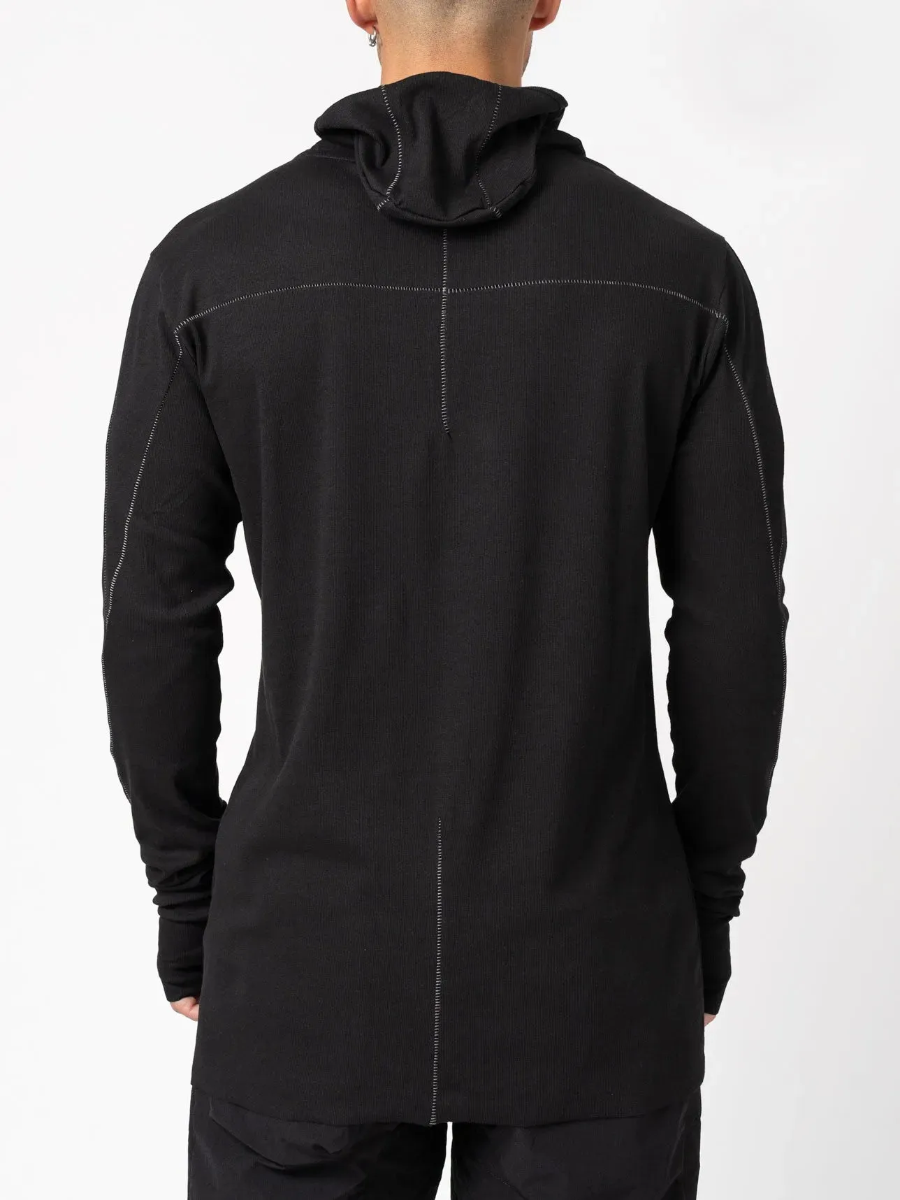 Balaclava hooded T shirt