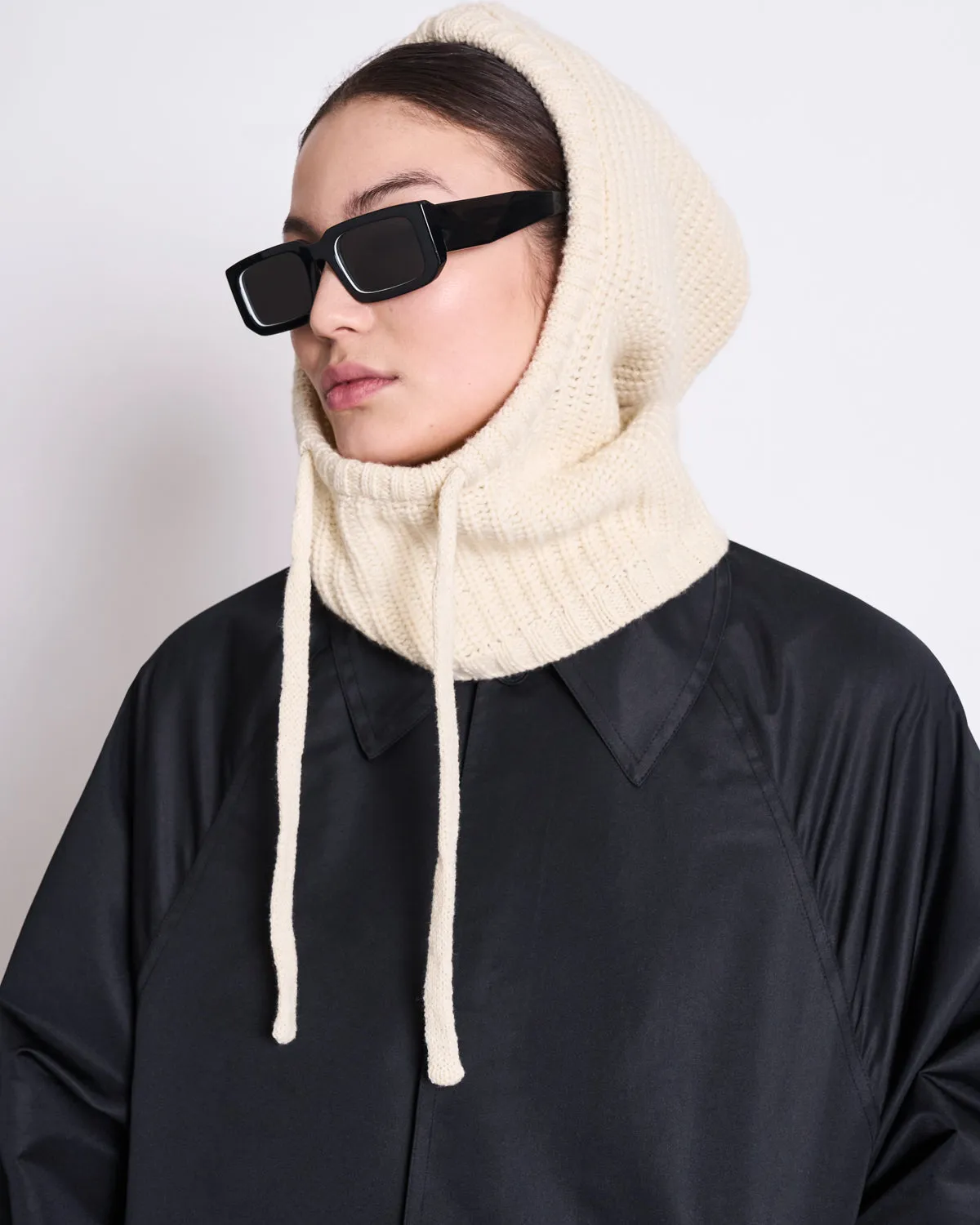 BALACLAVA PIOGGIA OFFWHITE GOTS