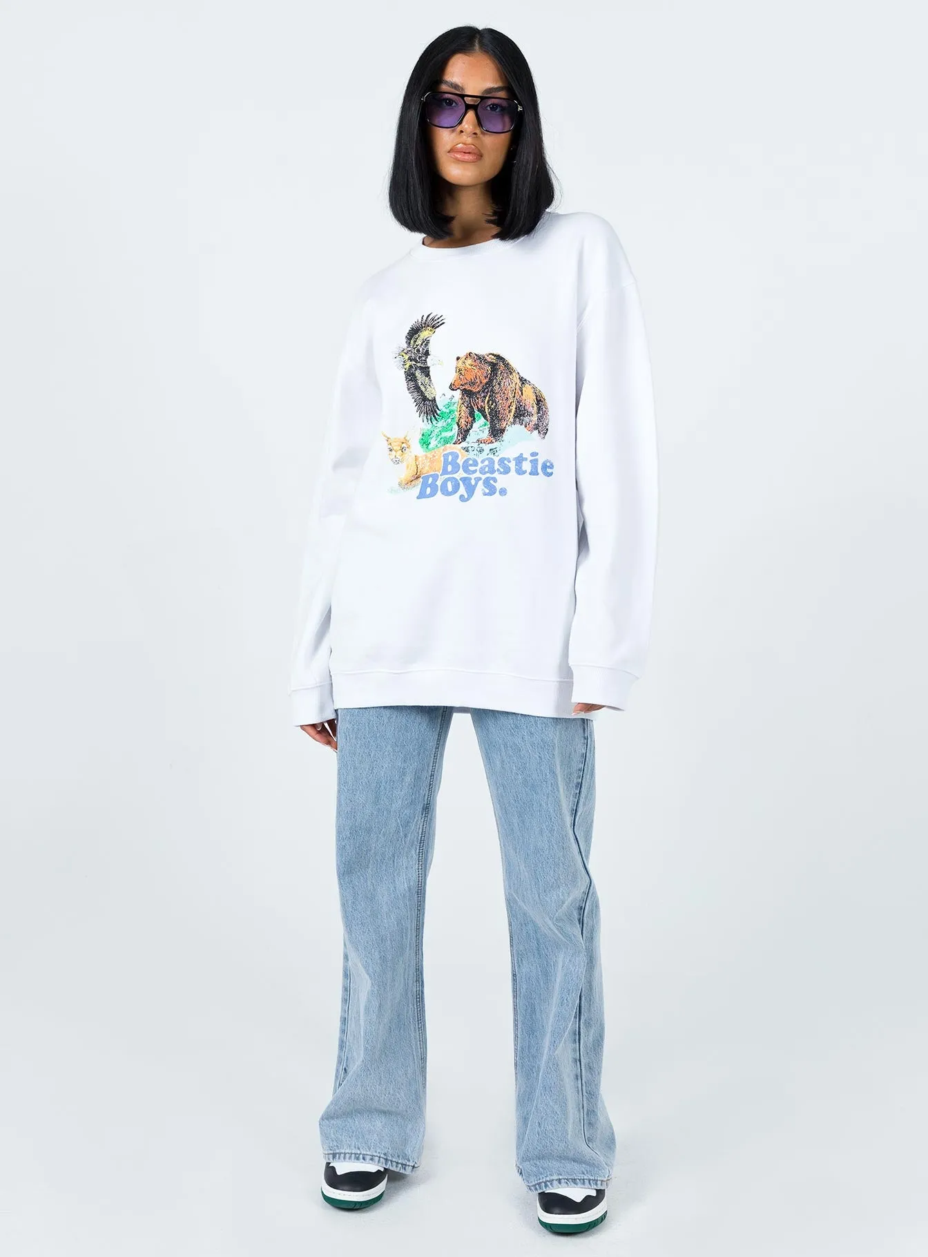 Beastie Boys Jumper White