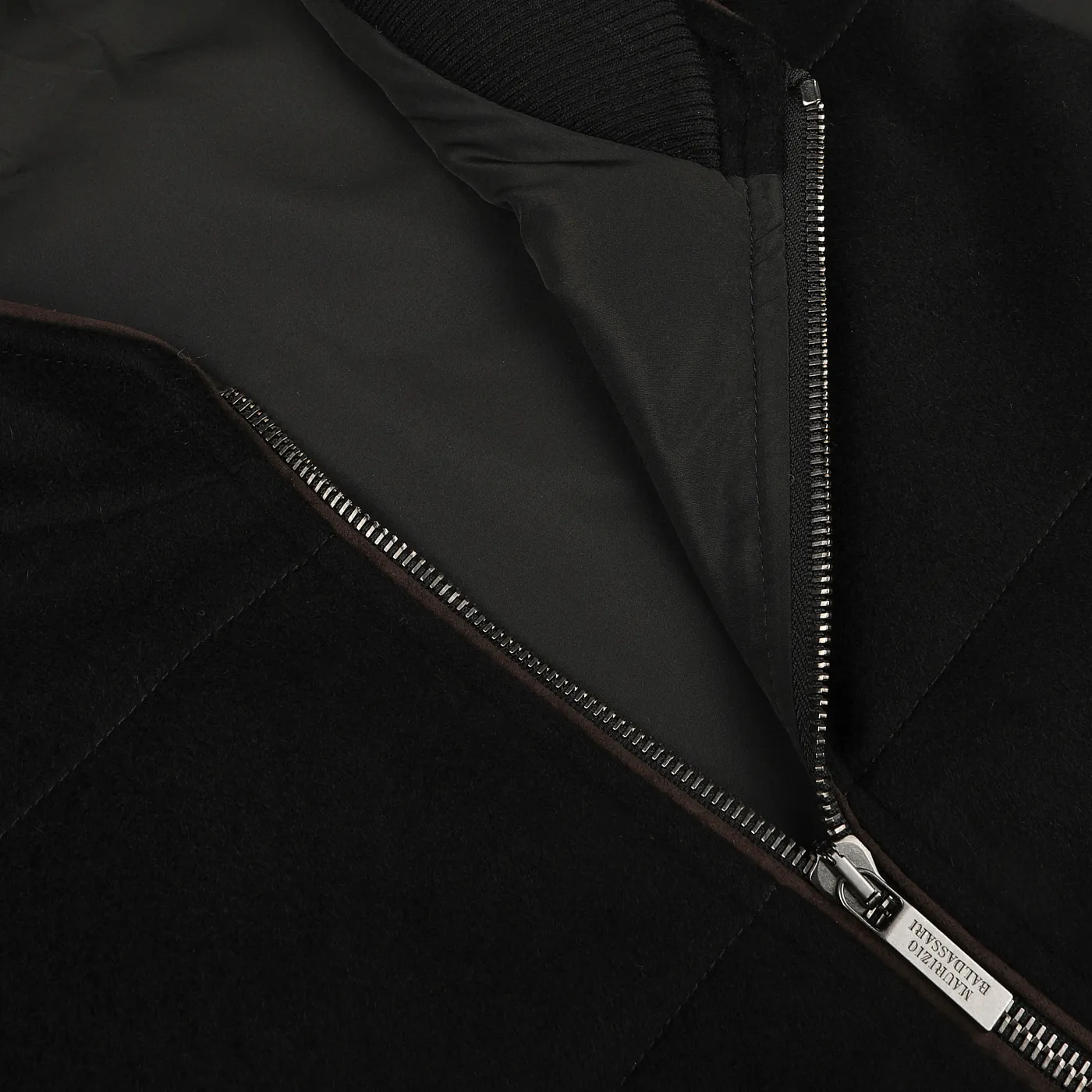 Black Water Repellent Cashmere Gilet