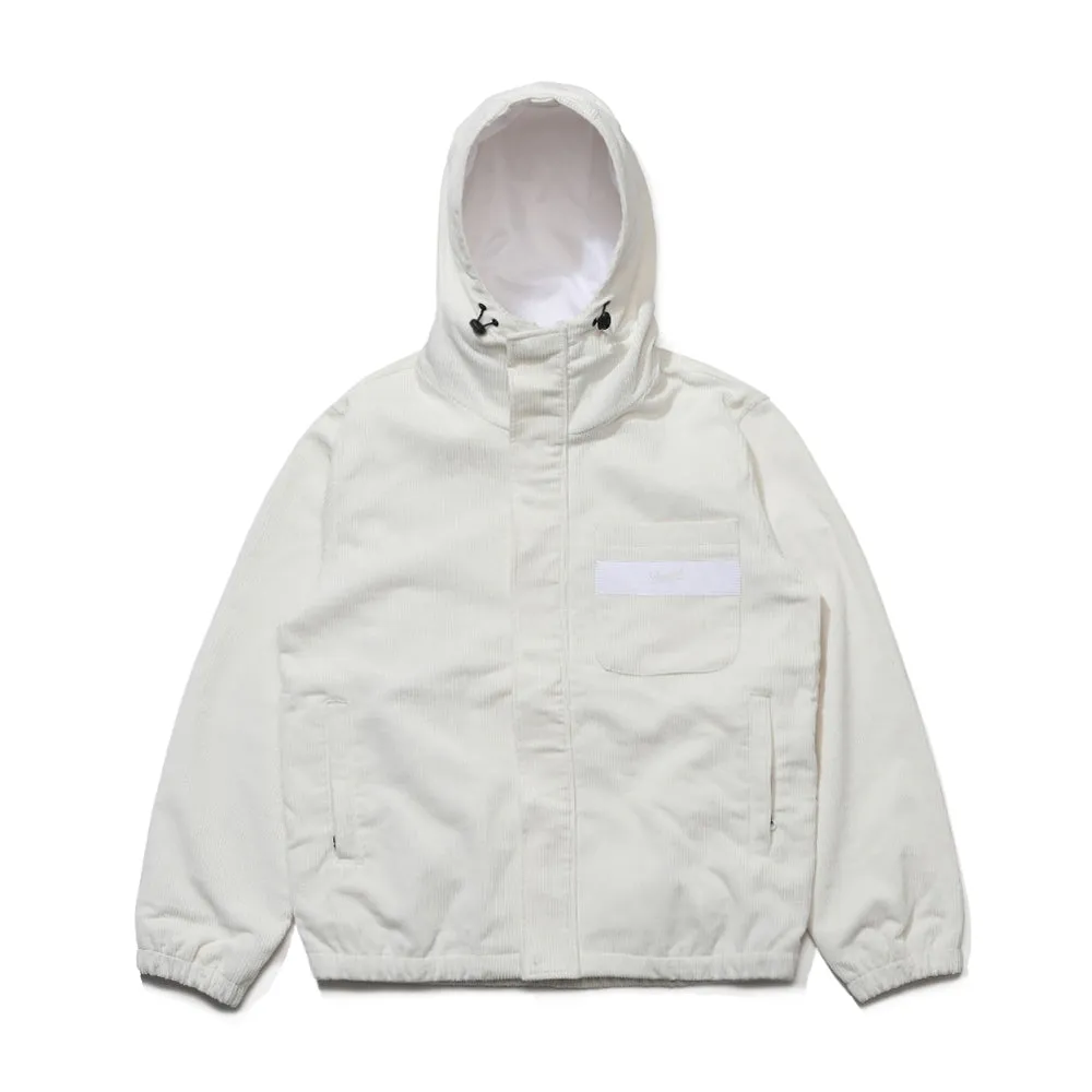 BR CORDUROY HOODED JACKET WHITE