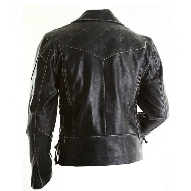 Brando Black Motorycle Leather Jacket