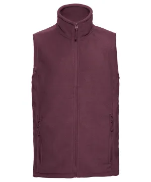 Burgundy - Outdoor fleece gilet