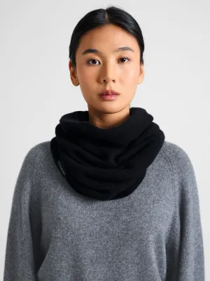 Cashmere snood "Eida" - black