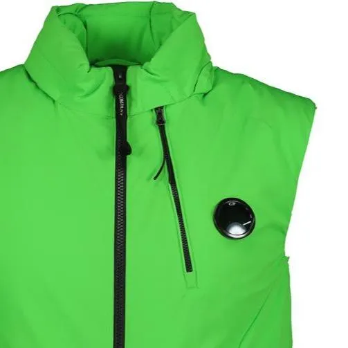 CP COMPANY Protek Padded Lens Gilet Jacket Green