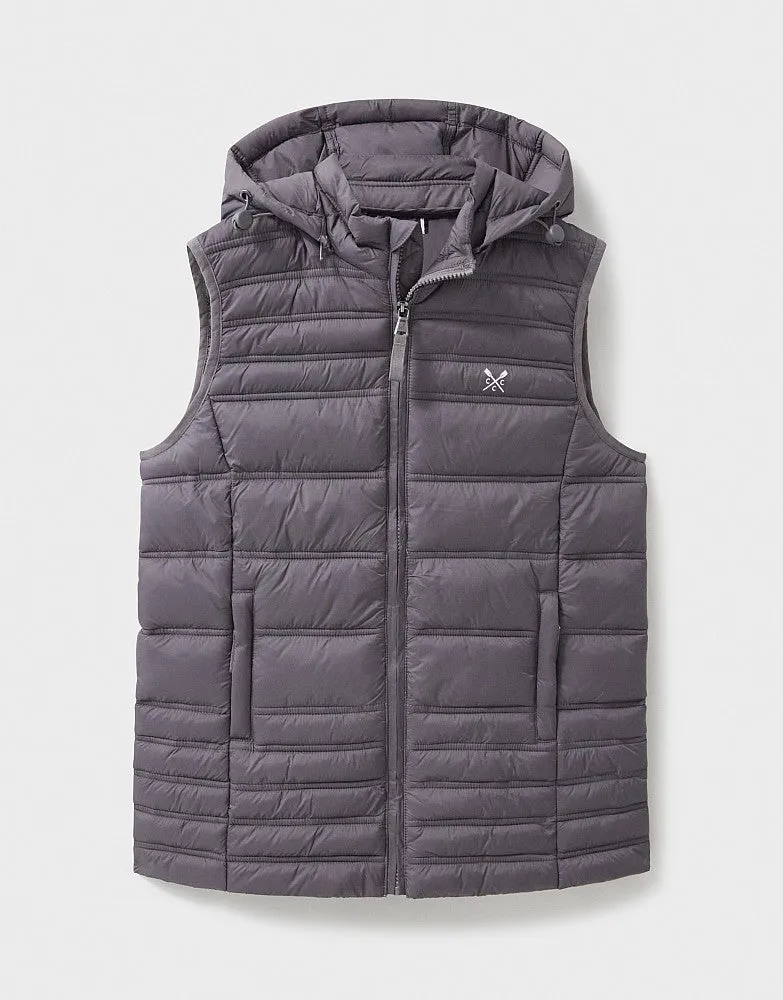 Crew Clothing Quilted Lightweight Hooded Gilet