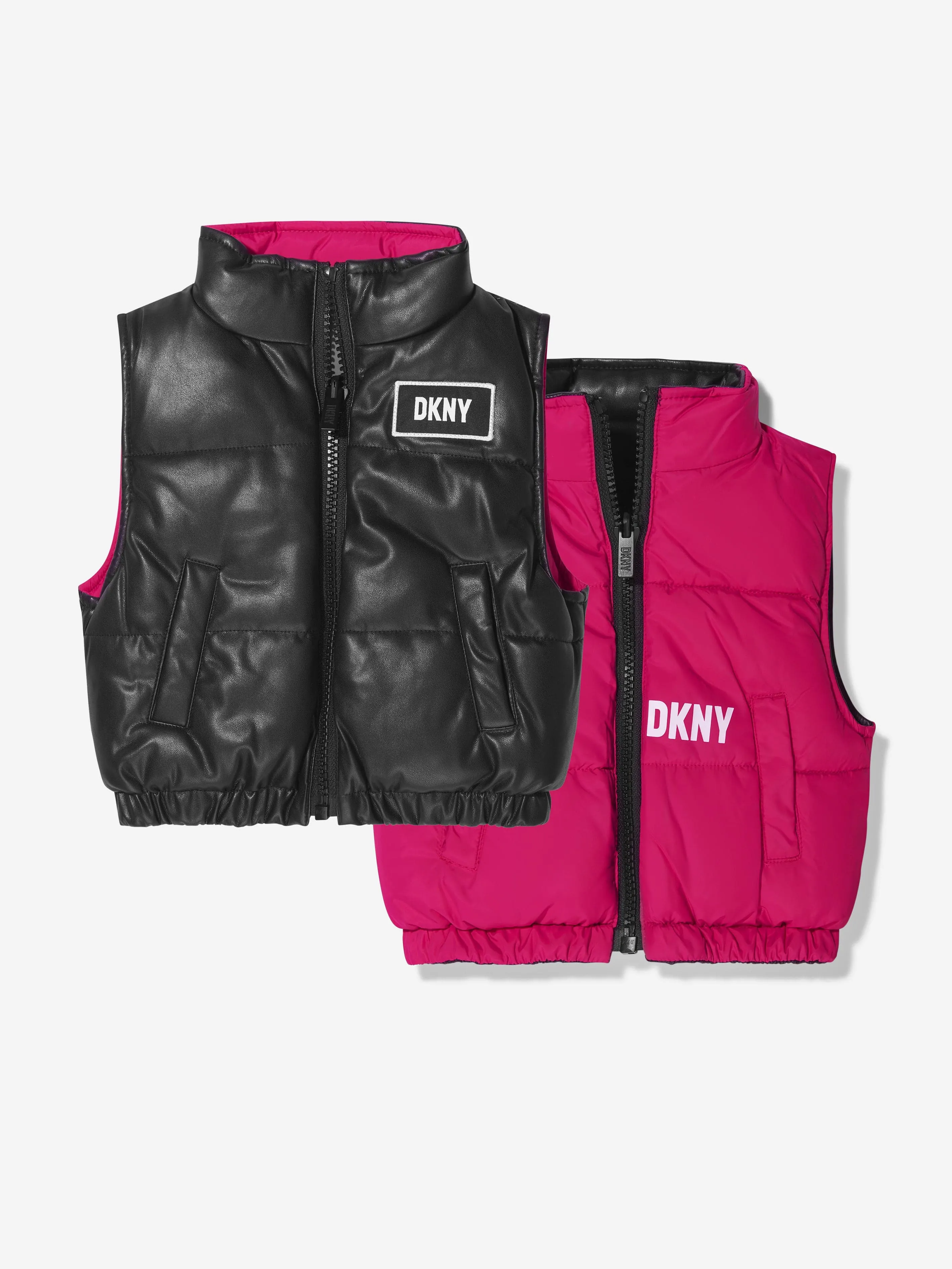 DKNY Girls Reversible Padded Gilet