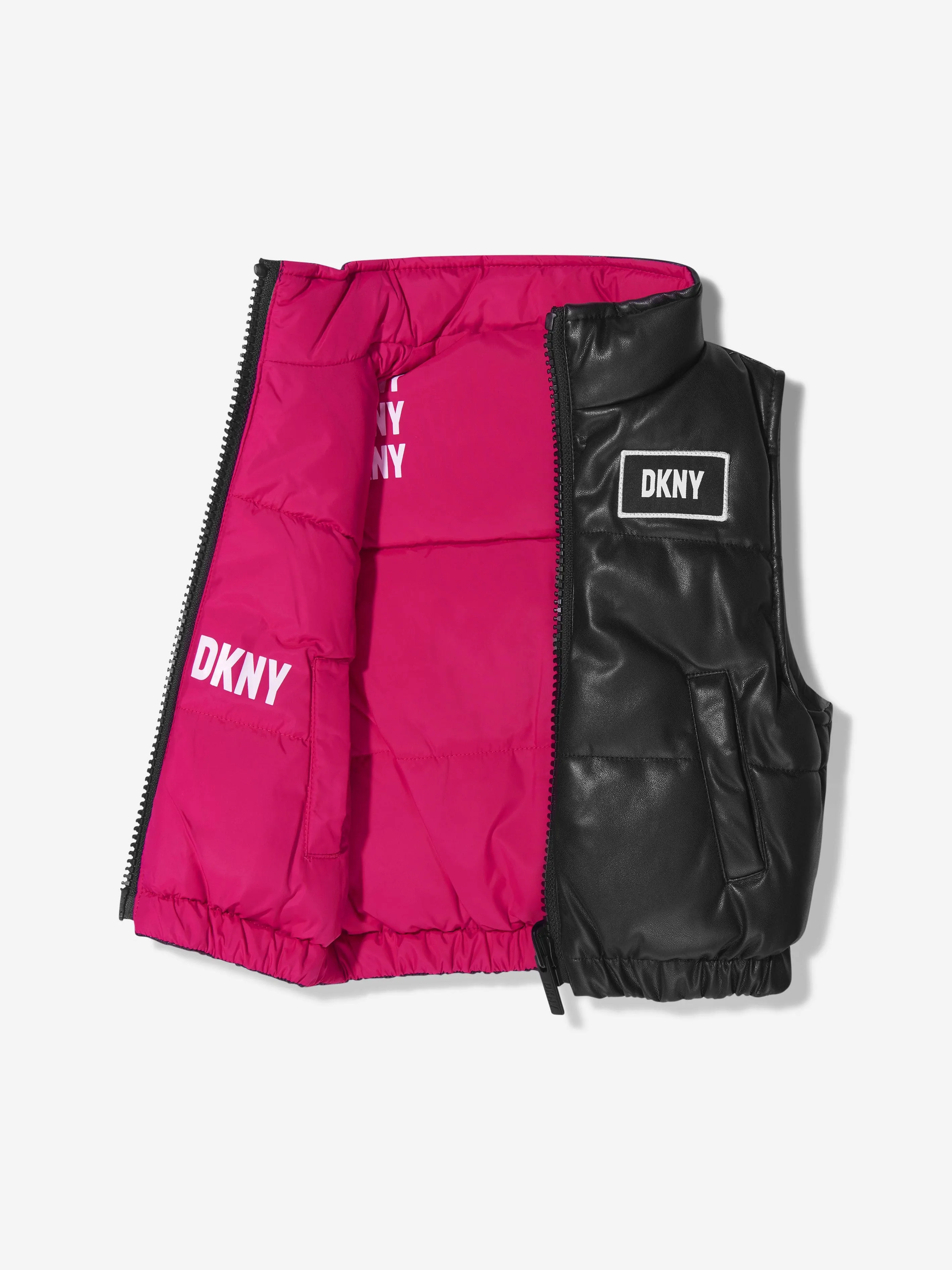 DKNY Girls Reversible Padded Gilet