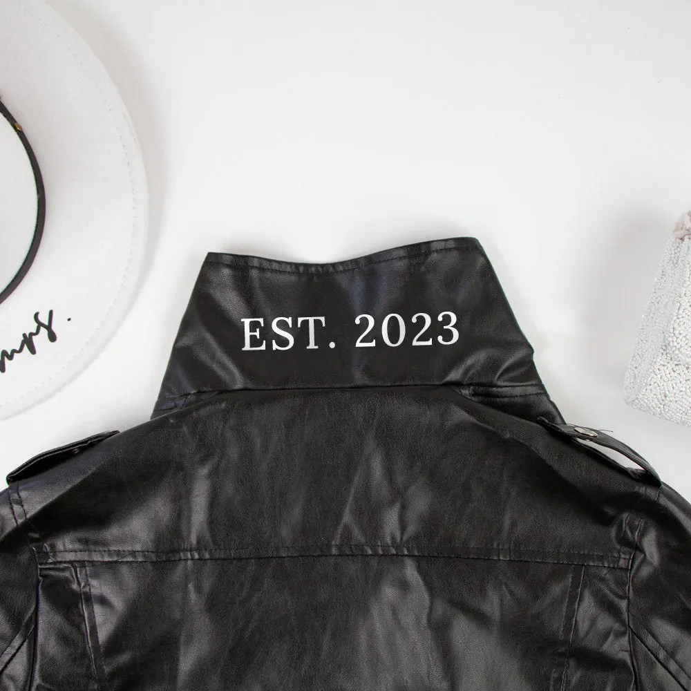 (Faux Leather) Custom Leather Jacket