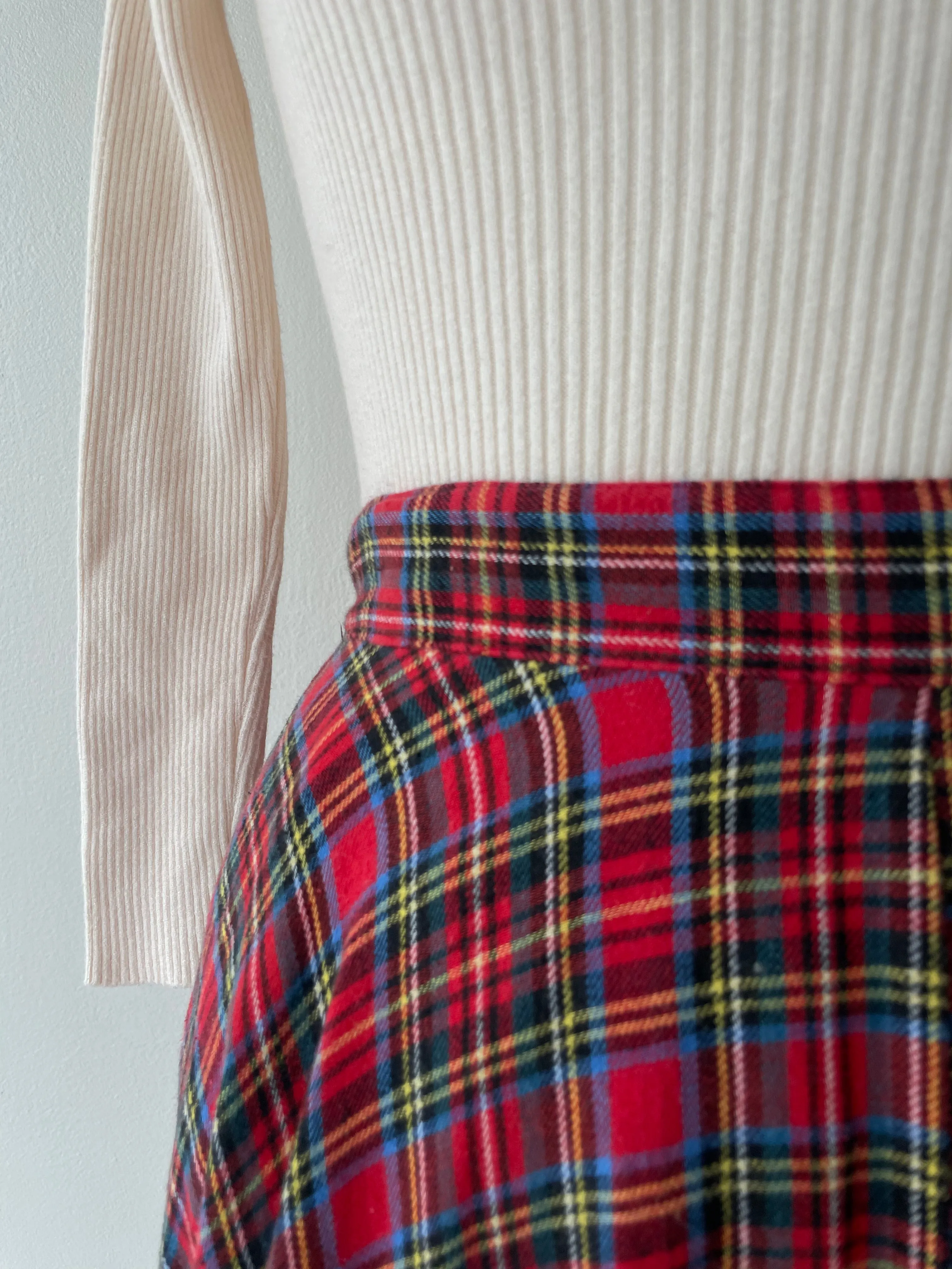 Flannel Tartan Skirt | 1950s