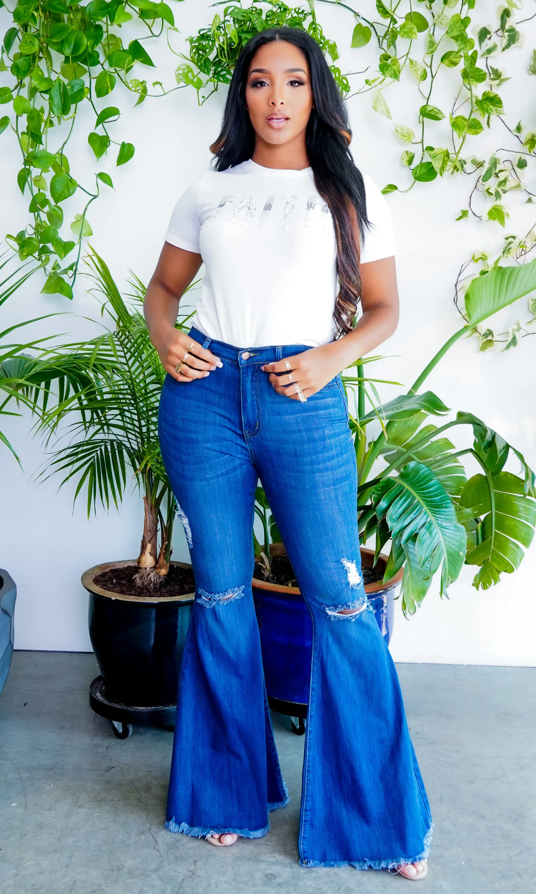 Flare Jeans | High Waisted Denim Jeans