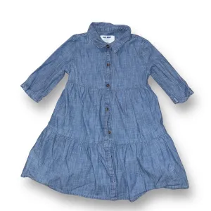 Girls Old Navy Size 4T Denim Button Down Collar Babydoll Dress