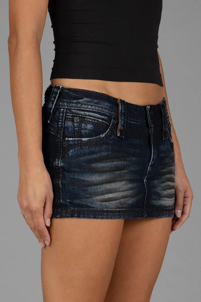 GWEN SUPER LOW-RISE MINI SKIRT