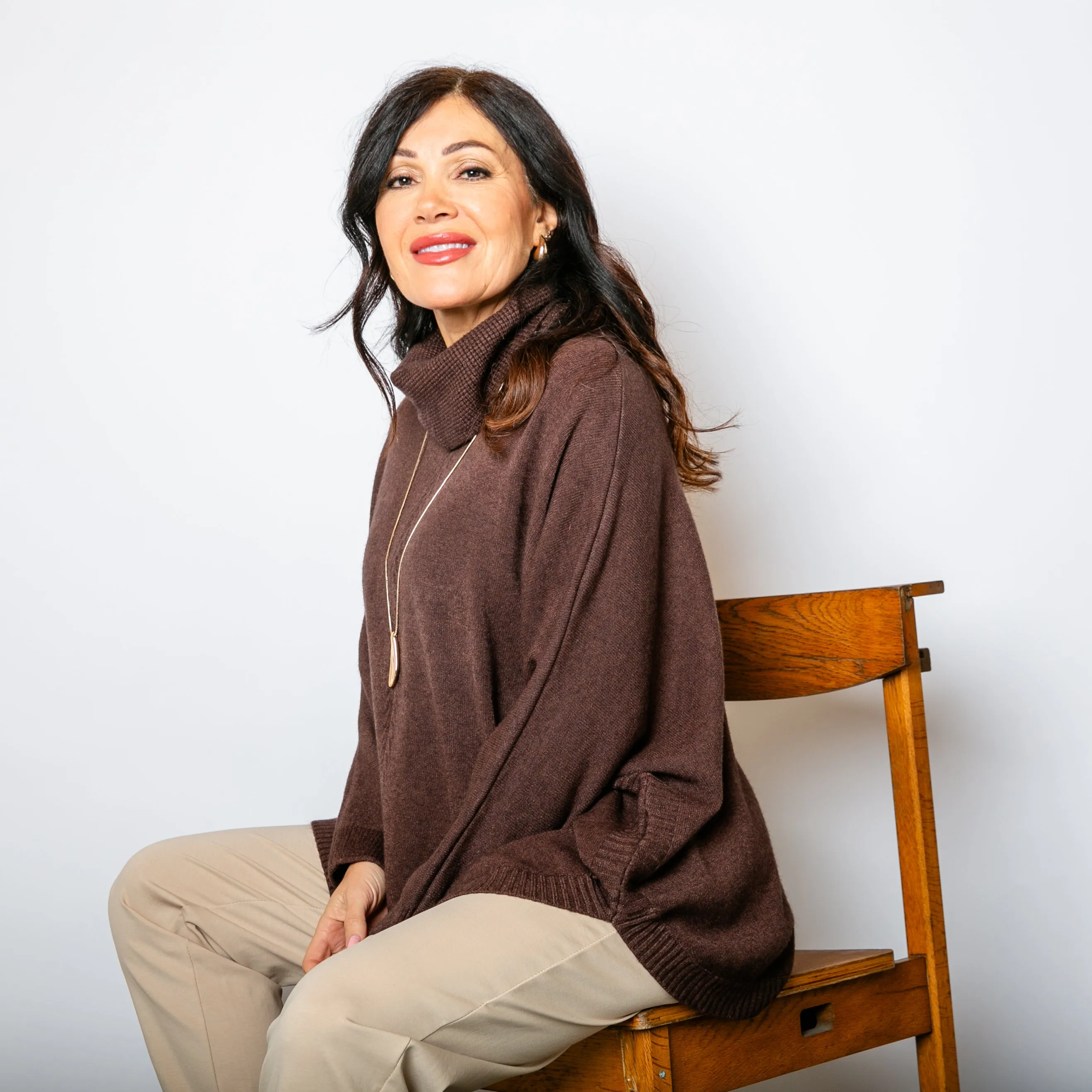 High Neck Relax Fit Jumper