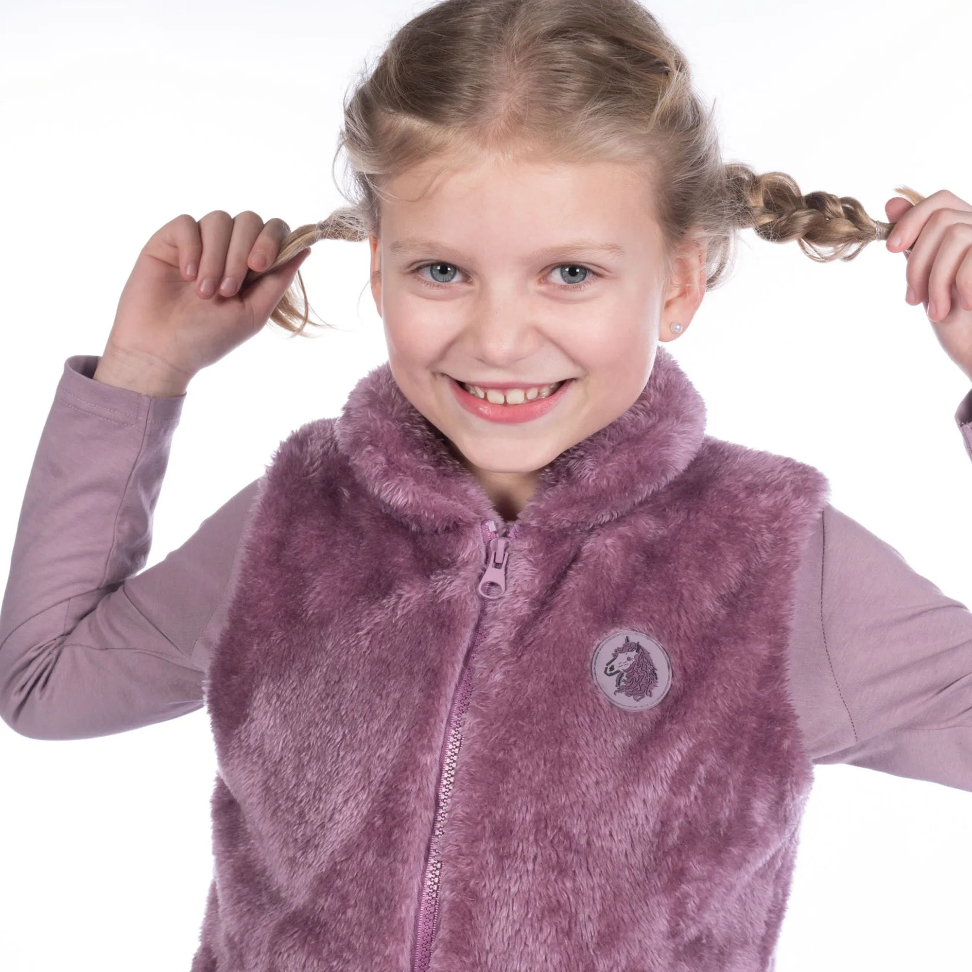 Hkm Kids Alva Teddy Gilet - Lilac