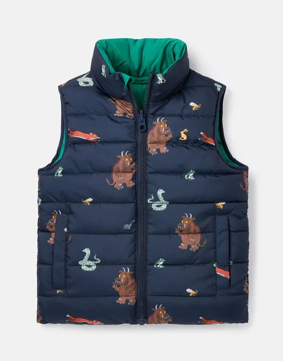 Joules Boys Gruffalo Flip It Reversible Gilet