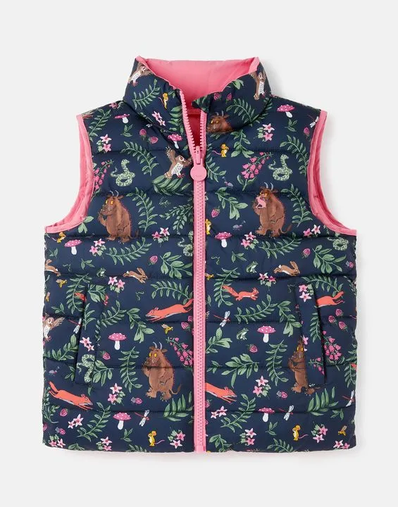 Joules Girls Gruffalo Flip It Reversible Gilet