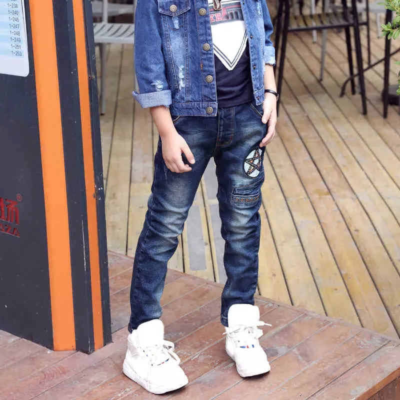 Kids Boys Jeans Classic Cowboy Pants Denim Casual Bottoms - BJN0106