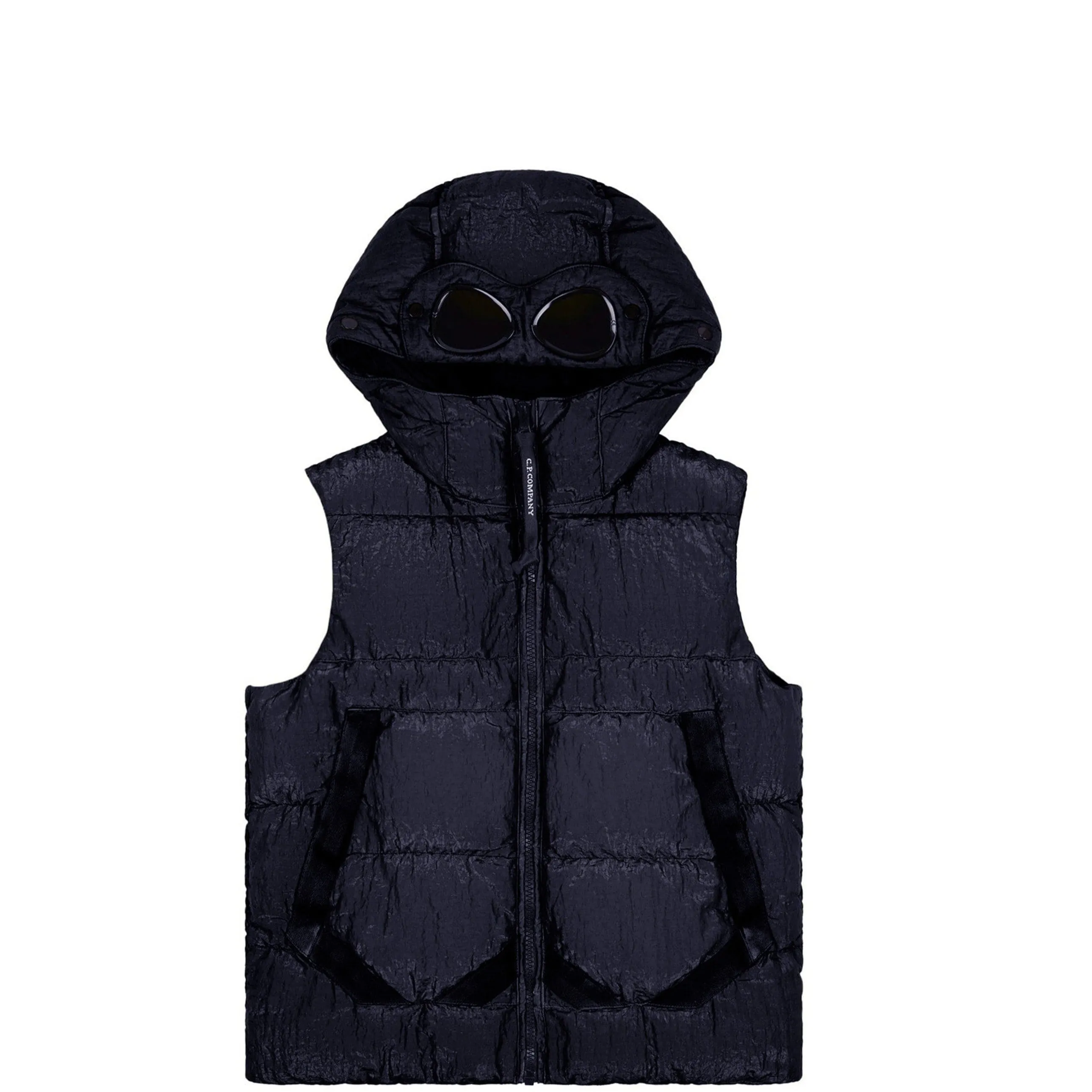 Kids CP Company Navy Goggle Down Gilet