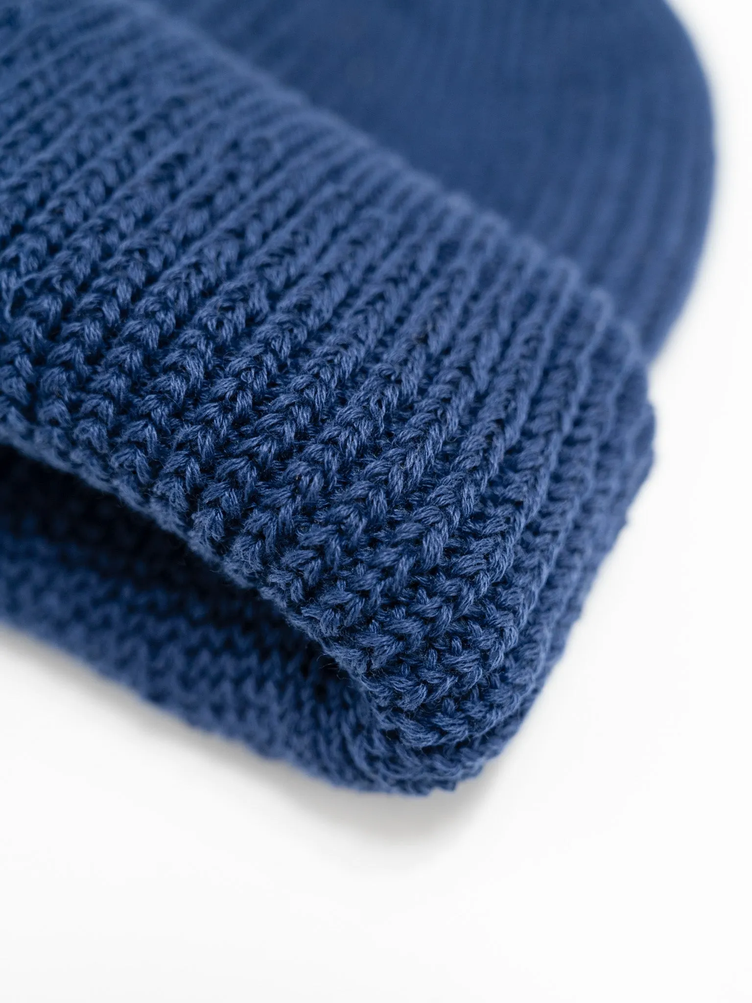 Knit Balaclava Beanie - Royal Blue, Camel