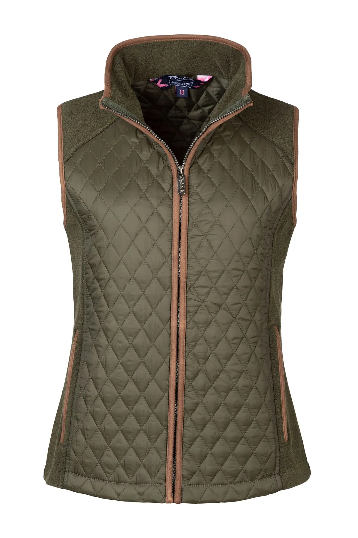 Ladies Diamond Quilted Hybrid Gilet - Huggate