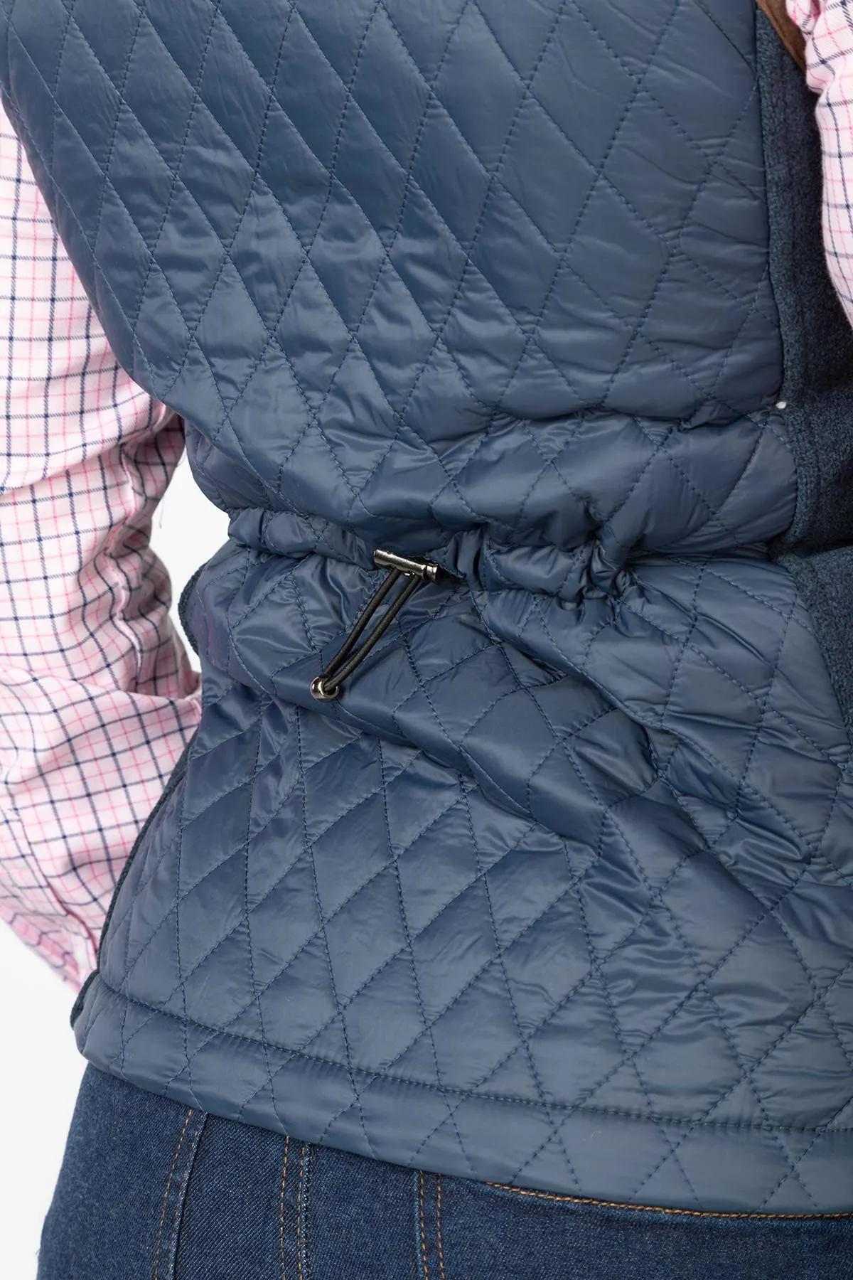 Ladies Diamond Quilted Hybrid Gilet - Huggate