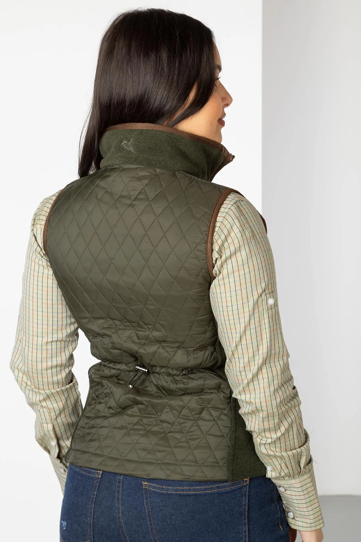 Ladies Diamond Quilted Hybrid Gilet - Huggate