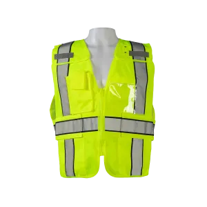 LV2-BPSV ANSI Class 2 Lime/Navy Two Tone Expandable Breakaway Public Safety Vest