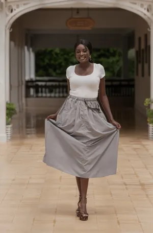 Macabi Slim Skirt - Light Gray