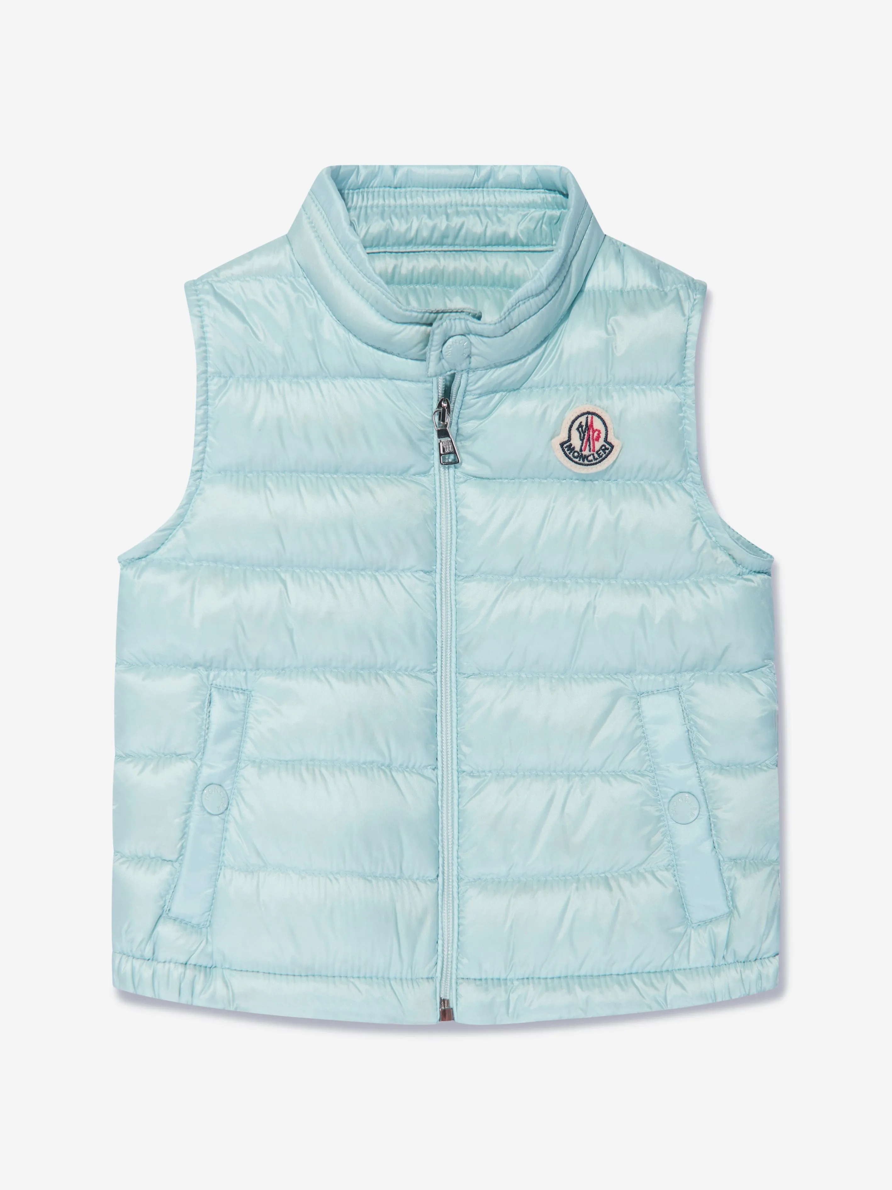 Moncler Enfant Baby Down Padded New Amaury Gilet in Blue