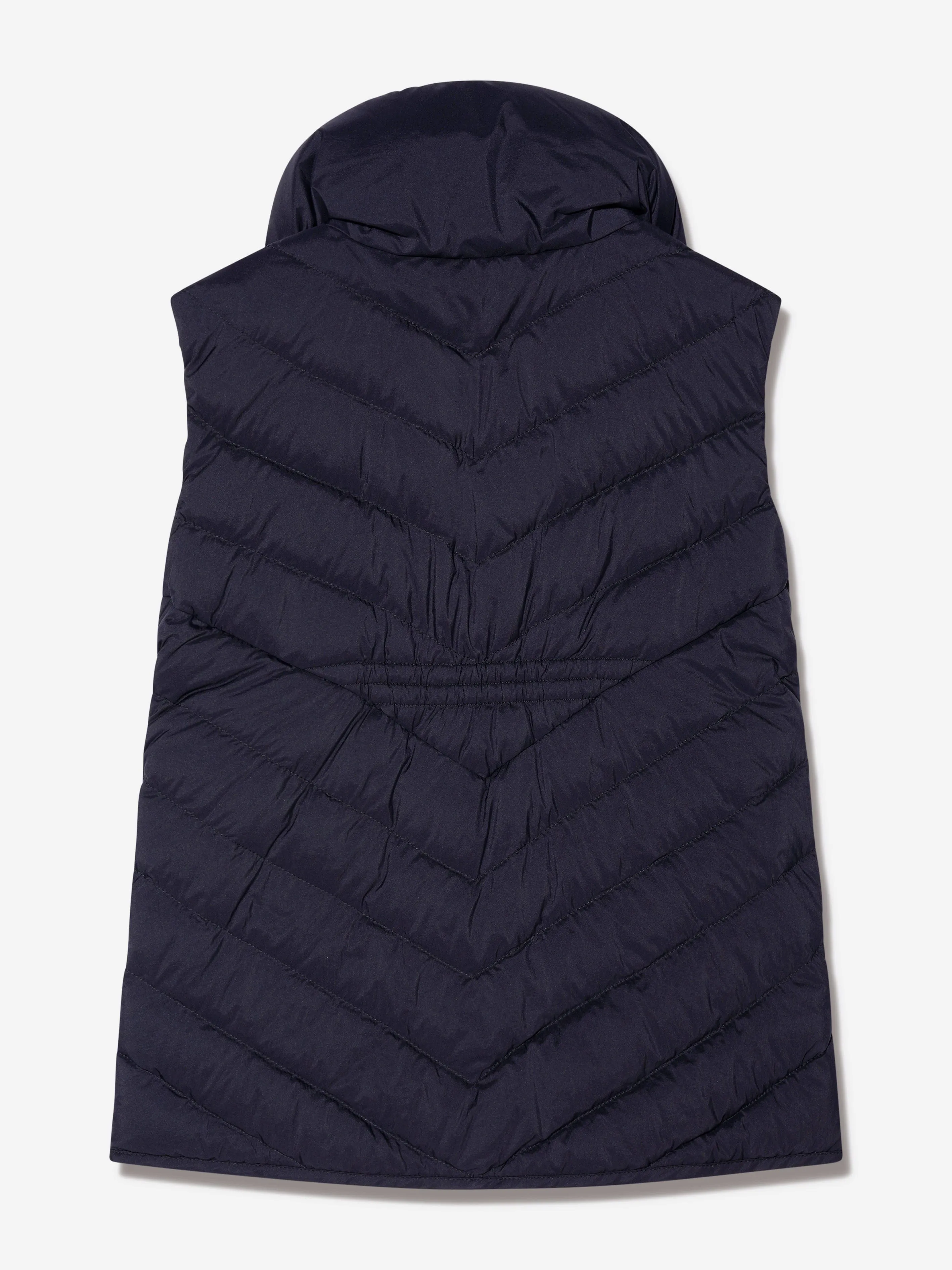 Moncler Enfant Girls Down Padded Venta Gilet in Navy