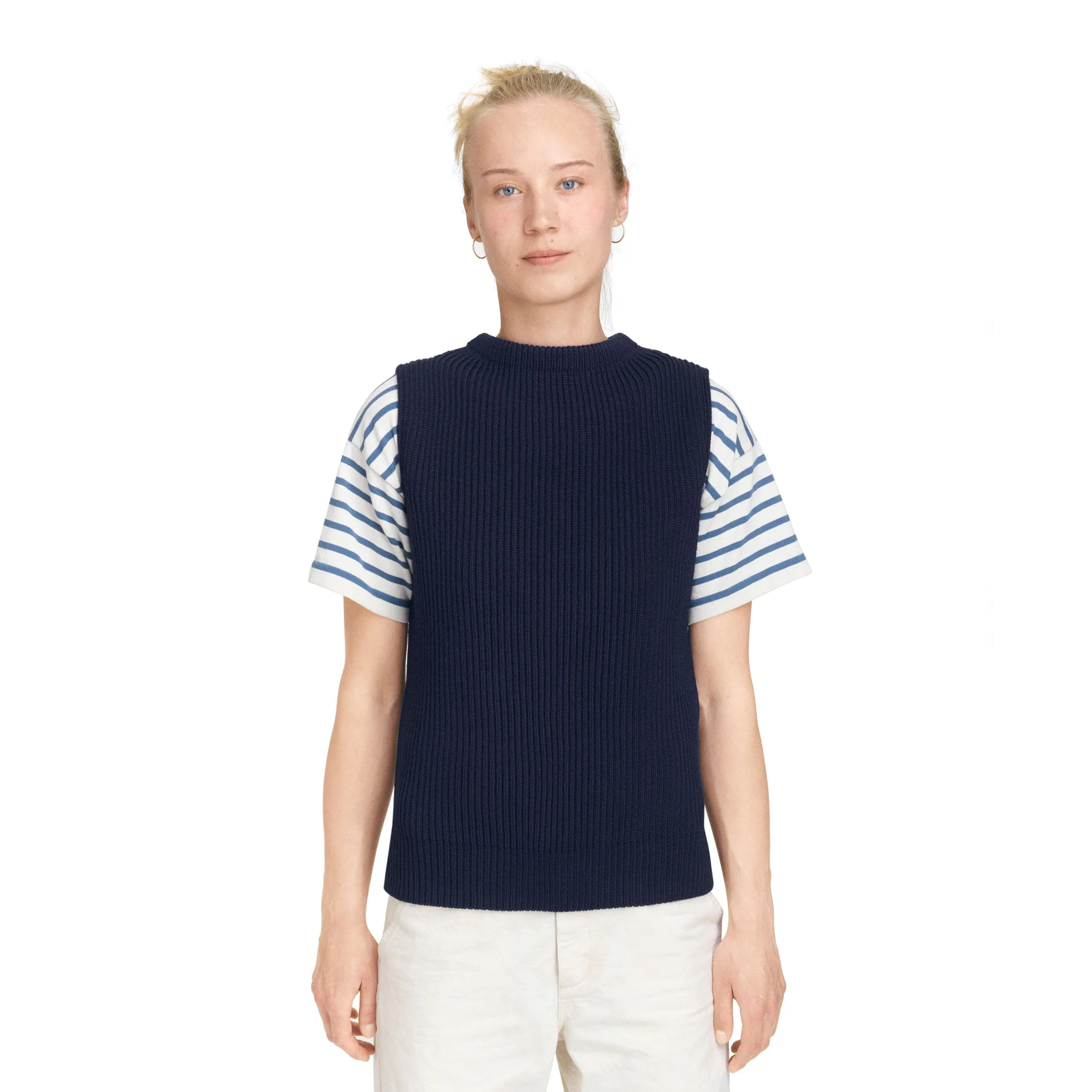 Navy Vest Navy Blue