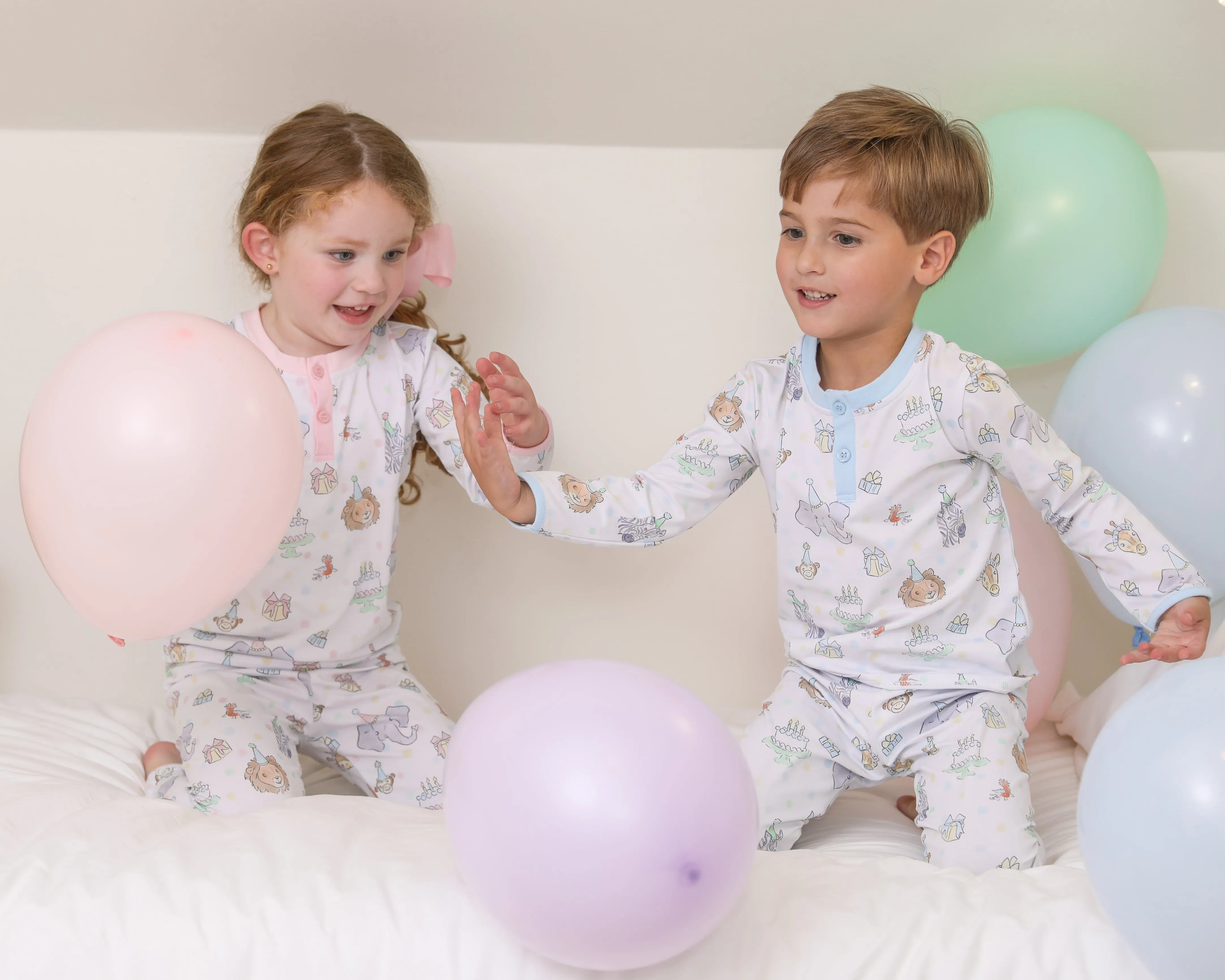 Party Animals Pants Set- Light Blue