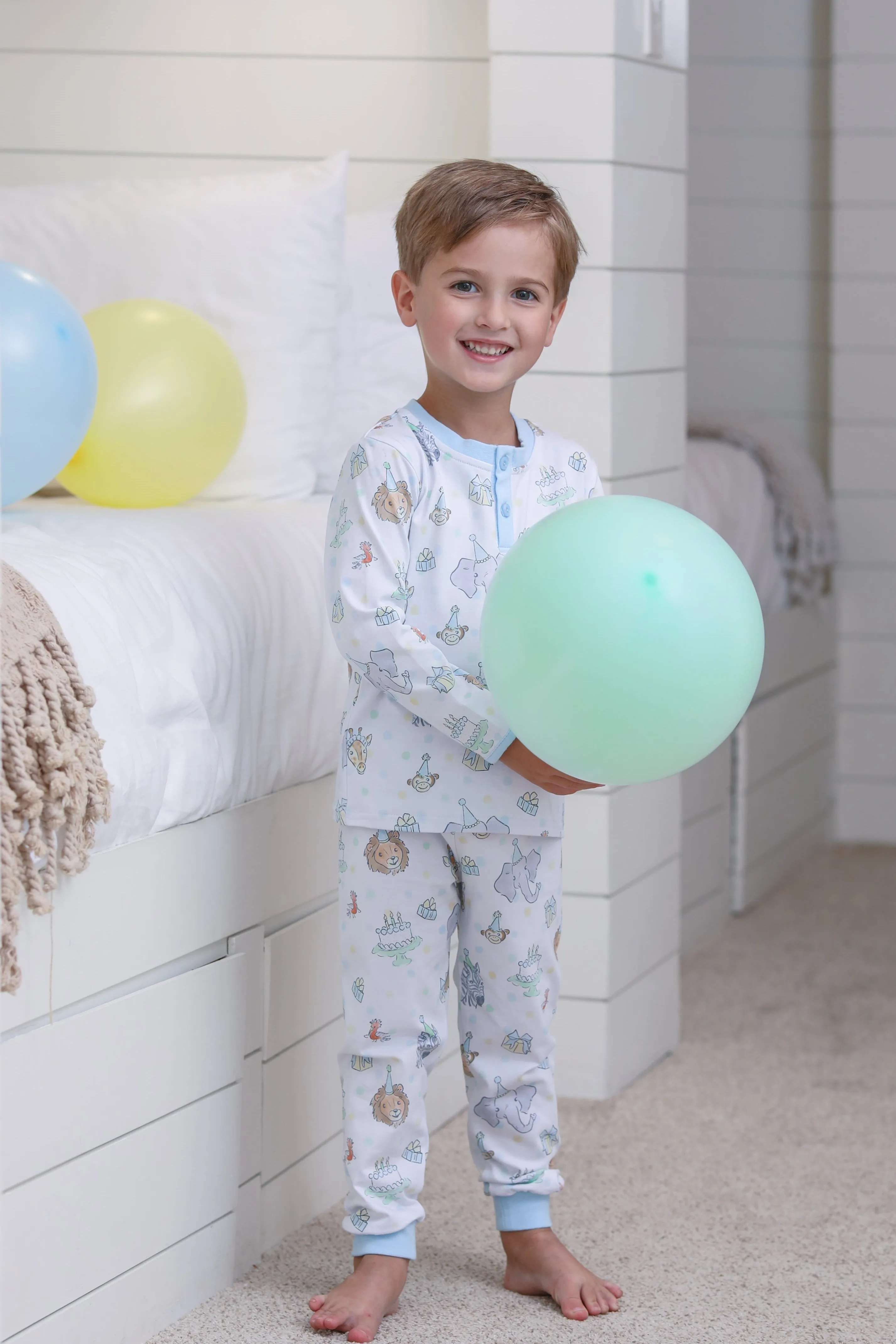 Party Animals Pants Set- Light Blue