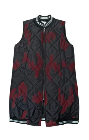 Printed Quilted 3/4 Gilet