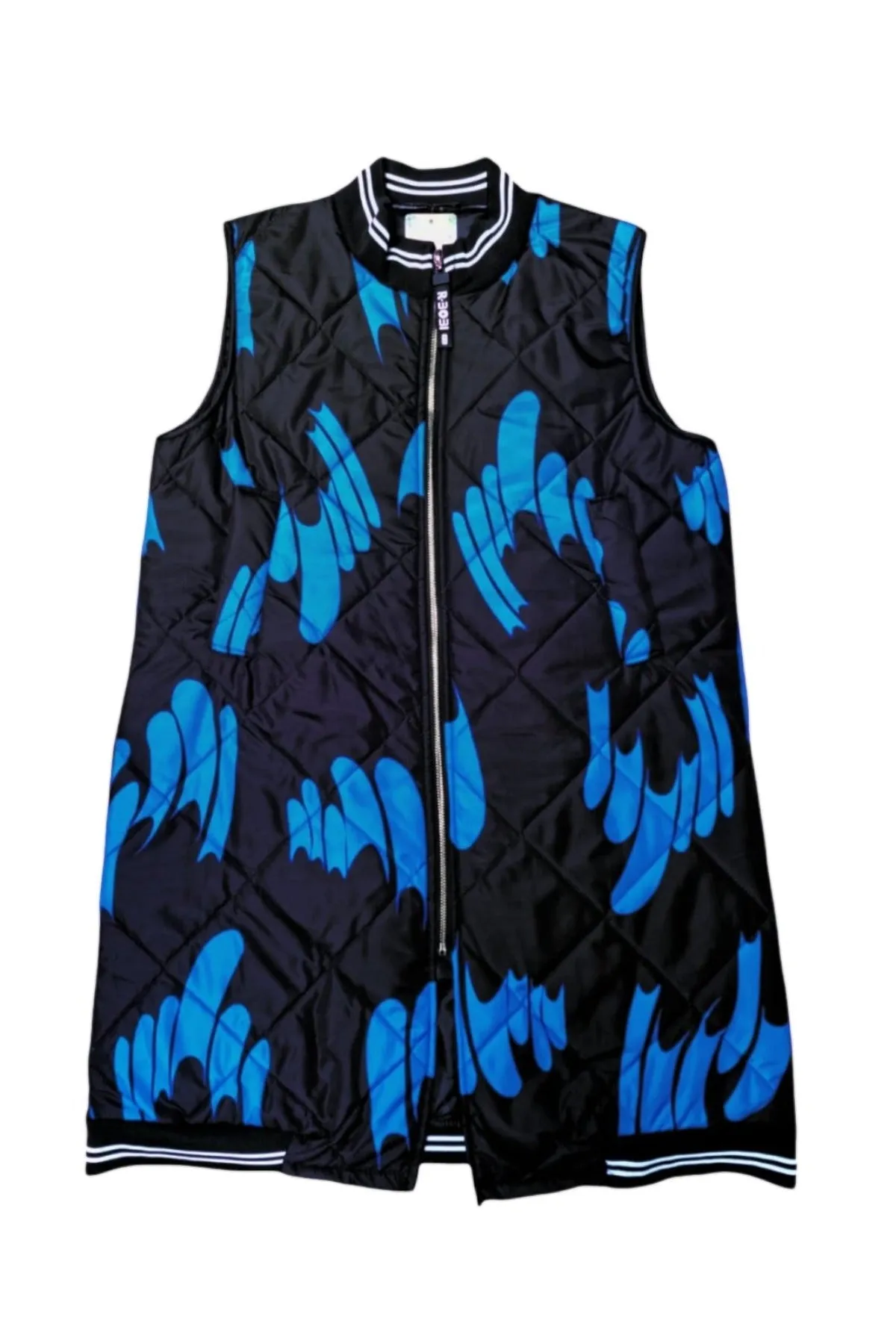 Printed Quilted 3/4 Gilet