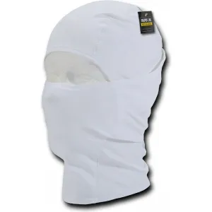 RapDom Balaclava White Tactical Convertible Single Hole Face Mask