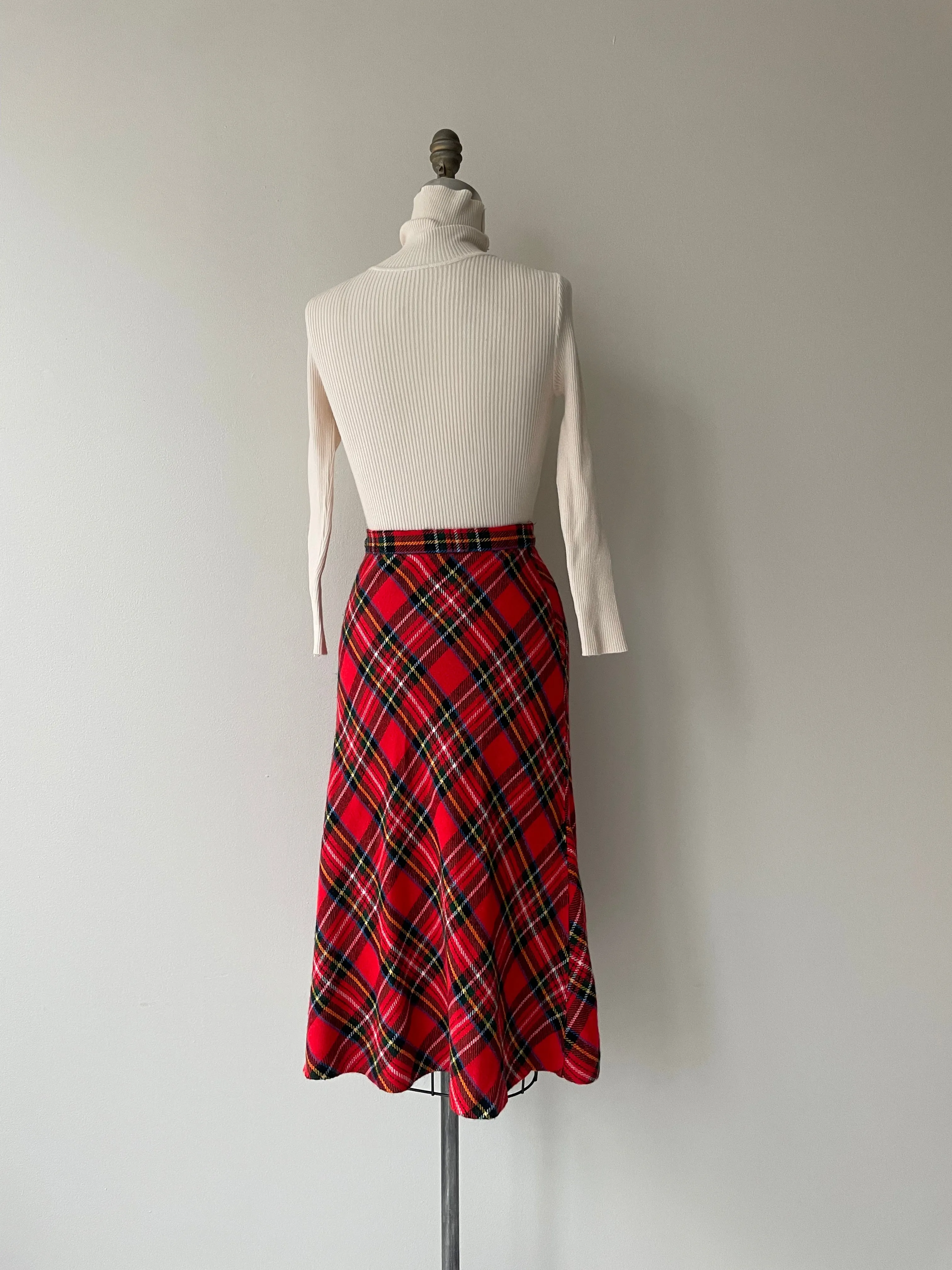 Red Tartan Skirt | 1970s