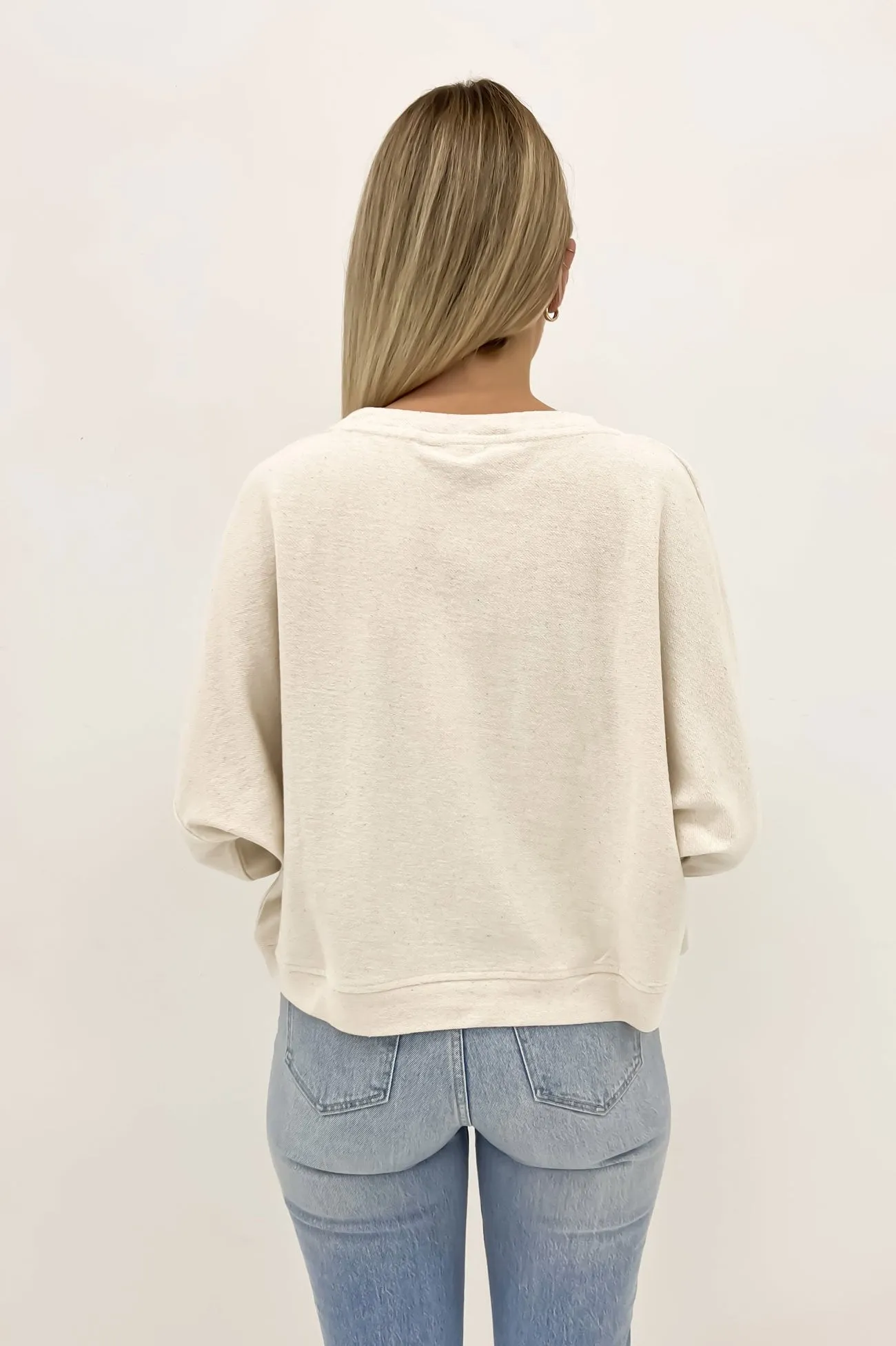 Reverse Terry Slouch Fleece Natural