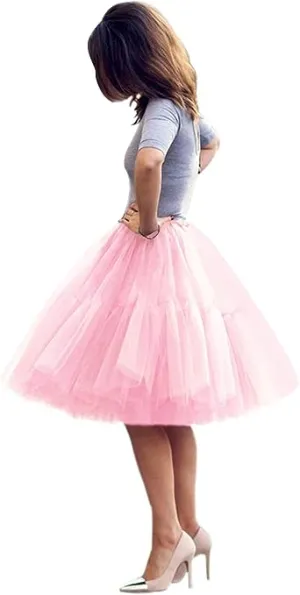 Romantic Baby Pink Sex & The City Inspired Tulle Tutu Skirt