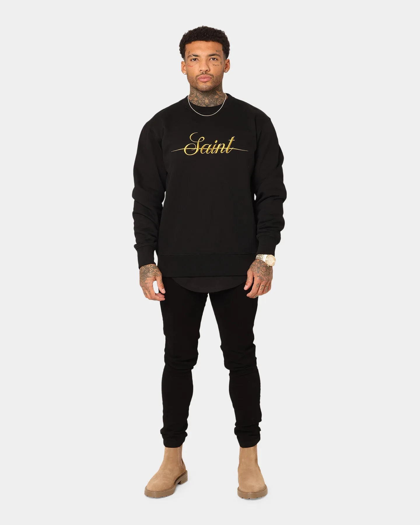 Saint Morta Saviour Crewneck Black/Gold